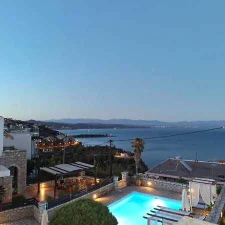 빌라 Malvazios With Sea And Pool View 기티오